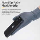 Велоперчатки ROCKBROS черные. Длинные пальцы. Охлаждающий шелк, эластичные 4