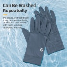 Велоперчатки ROCKBROS черные. Длинные пальцы. Охлаждающий шелк, эластичные 5