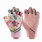 Перчатки Rockbros с короткими пальцами розовые 1