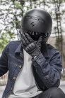Мотоперчатки ROCKBROS черные. Длинные пальцы. Защита суставов. 6