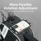 Велосумка ROCKBROS на раму с держателем телефона, два боковых кармана 7