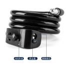 Замок Rockbros велосипедный черный под ключ. Димаетр троса 1.14см, длина троса 100 см. Арт. RB_32420 3