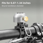 Звонок Rockbros титанового цвета металлический. Арт. RB_340001002 4