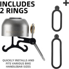 Звонок Rockbros титанового цвета металлический. Арт. RB_340001002 7