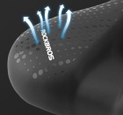 Седло ROCKBROS черное, комфортное с прорезью, арт 38218916001 4