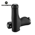 Грипсы ROCKBROS LKTW01 анатомические, PU-кожа с карбоновым принтом, с замками; черный 1
