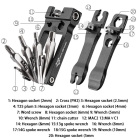 Мультитул ROCKBROS GJ8060 16-в-1; черный 7