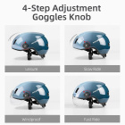 Велошлем ROCKBROS  с визором подходит для электровелосипеда 6