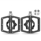 Педали ROCKBROS алюминиевые, черные, контактные с платформой 1