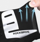 Велоперчатки ROCKBROS Reflective черные. Длинные пальцы. Кожаные со светоотражателями 3