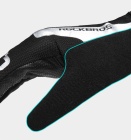 Велоперчатки ROCKBROS Reflective черные. Длинные пальцы. Кожаные со светоотражателями 5