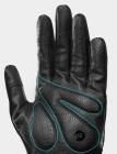 Велоперчатки ROCKBROS Reflective черные. Длинные пальцы. Кожаные со светоотражателями 8