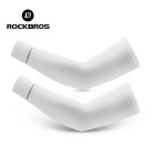 Нарукавники ROCKBROS XT9002 Ice Silk суперэластичные; белый, универсальный размер 1