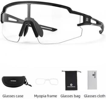 Очки солнцезащитные ROCKBROS SP204 с фотохромными антизапотевающими линзами; черные