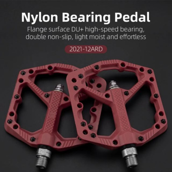 Педали ROCKBROS 2021-12A платформы, нейлон; красный