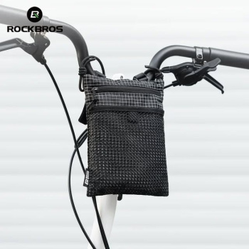 Сумка-органайзер ROCKBROS H62, крепление на руль велосипеда; черный