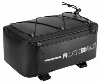 Сумка ROCKBROS A17 на багажник, с сеткой, с дождевиком, объем 4 л; черный