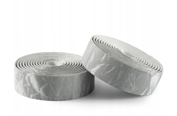 Обмотка руля ROCKBROS силиконовая, с перфорацией, 220 см; серый "велюр"