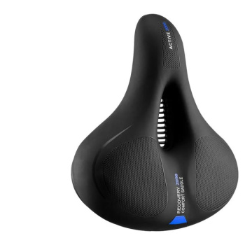 Седло ROCKBROS AQ-6090 комфортное с эффектом памяти, с отверстием; черный, синий