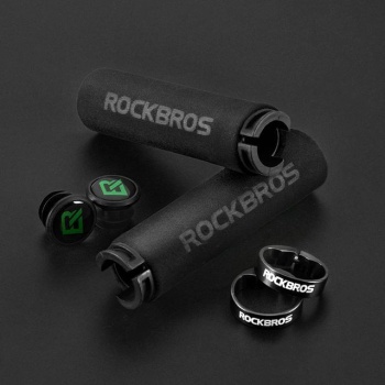 Грипсы с замком ROCKBROS черные, арт BT1001BKBK