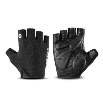Велоперчатки ROCKBROS S106 короткие пальцы; черный