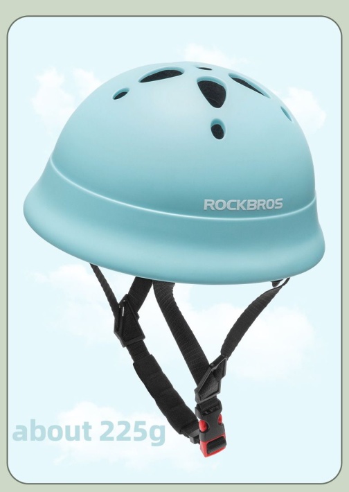 Велошлем ROCKBROS детский голубой 3