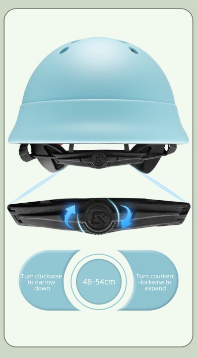 Велошлем ROCKBROS детский голубой 6