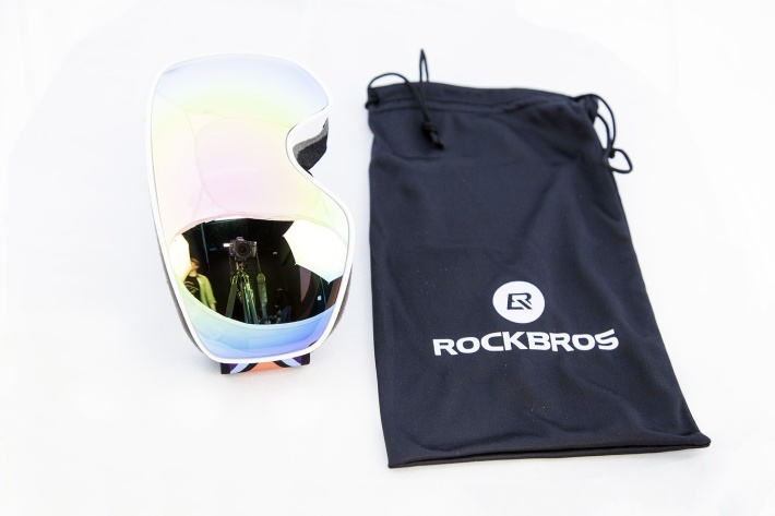 Маска горнолыжная ROCKBROS 14110005004. Цвет оправы - белый. Сферическая двухслойная противотуманная 11