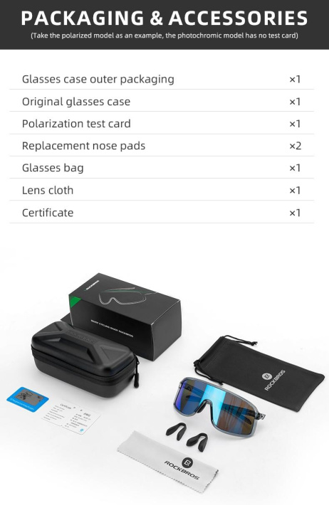 Очки фотохромные Rockbros в темной прозрачной оправе с борльшими ярко пурпурными линзами . Арт. RB_1 2