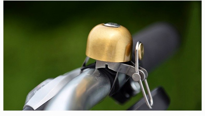 Звонок ROCKBROS ударный в виде колокола, черный, арт 15-1BBK 3