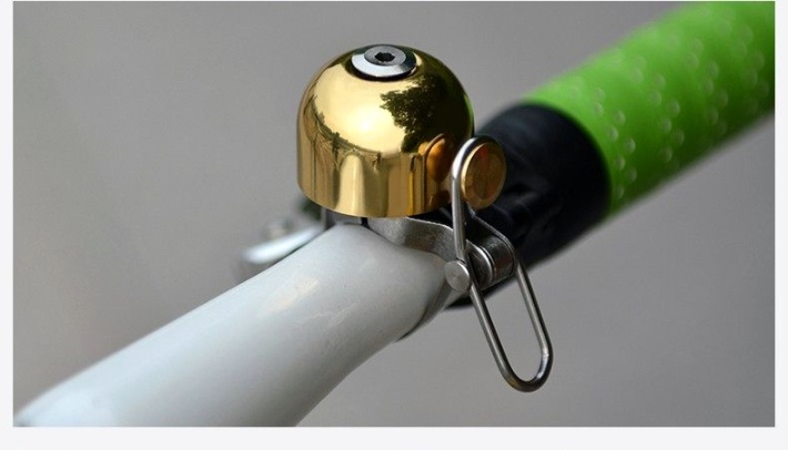 Звонок ROCKBROS ударный в виде колокола, черный, арт 15-1BBK 4