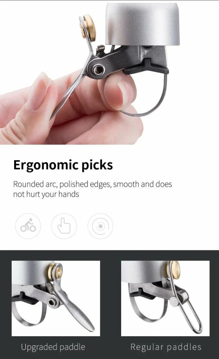 Звонок Rockbros хромированный металлический. Арт. RB_15-1BLS 5