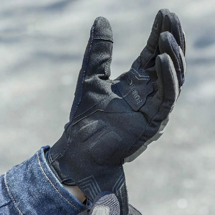 Велоперчатки ROCKBROS р. L серые. Длинные пальцы. 4