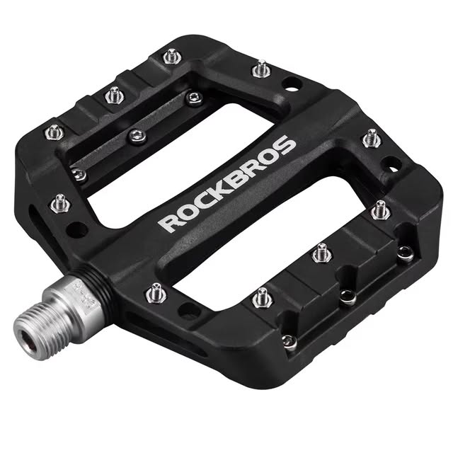 Педали ROCKBROS 2017-12C платформы, нейлон, с шипами; черный 1