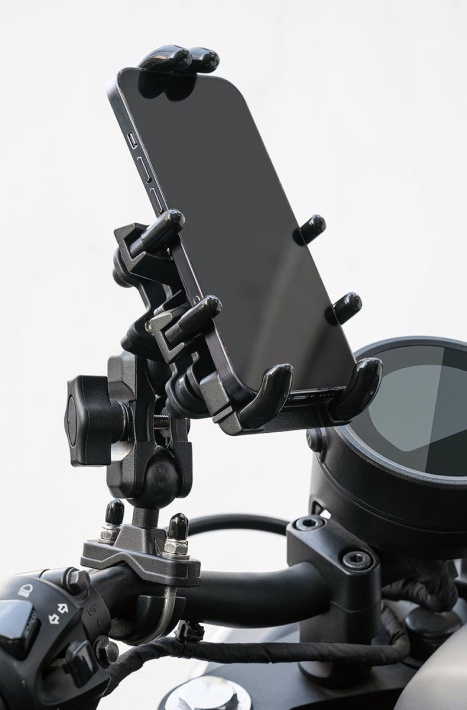 Держатель для телефона ROCKBROS 25210024001 алюминиевый, универсальное крепление, гашение вибраций 5