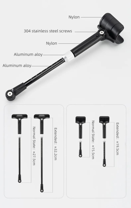 Крыло заднее ROCKBROS  черный, увеличенная площадь 7