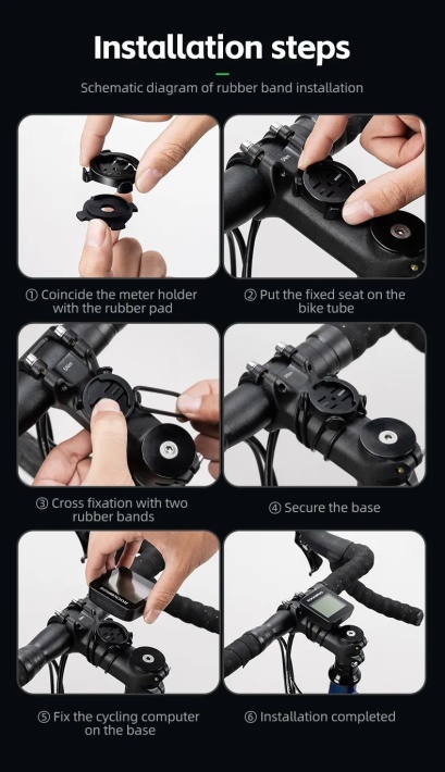 Велокомпьютер ROCKBROS G1 smart GPS, 8 функций 11