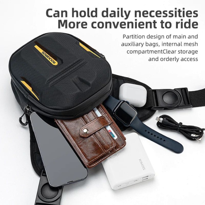 Сумка на бедро ROCKBROS, дополнительный объем под молнией 3