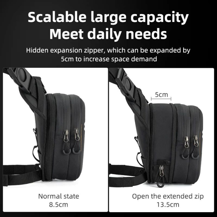 Сумка на бедро ROCKBROS, дополнительный объем под молнией 8