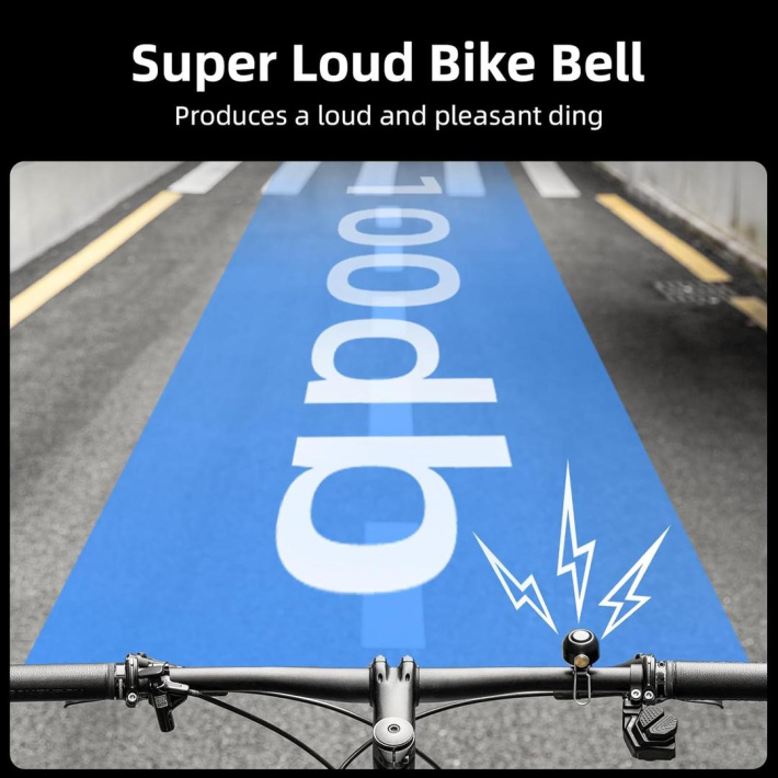 Звонок Rockbros титанового цвета металлический. Арт. RB_340001002 6