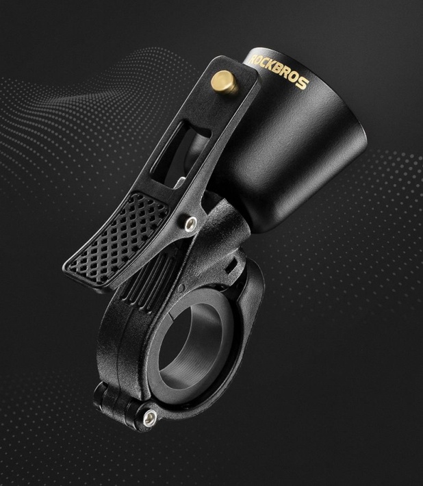 Звонок ROCKBROS черный, ударный в виде рожка, арт 34210005001 8