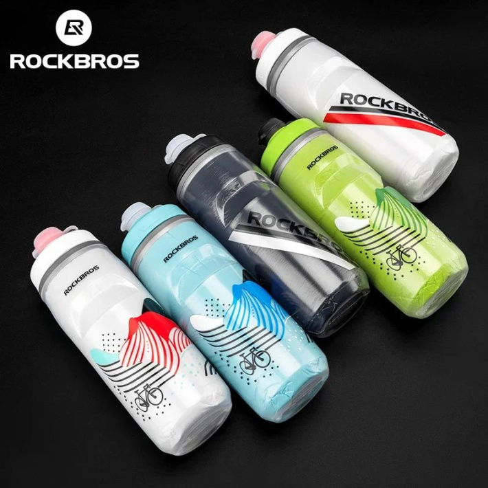 Велофляга ROCKBROS термос 620 мл; бело-красный 2