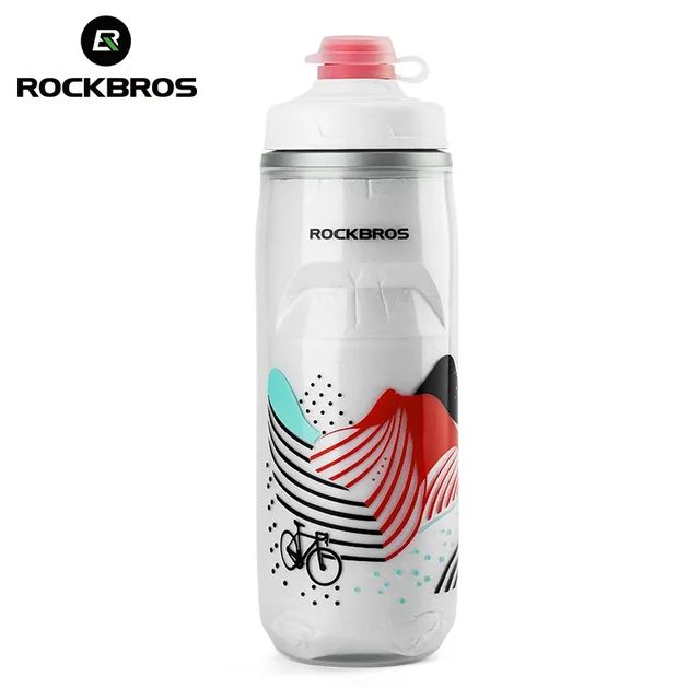 Велофляга ROCKBROS термос 620 мл; бело-красный 1