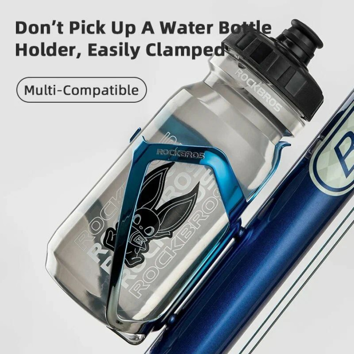 Велофляга Rockbros с защитным колпачком прозрачная черная. Арт. RB_35210068008 4