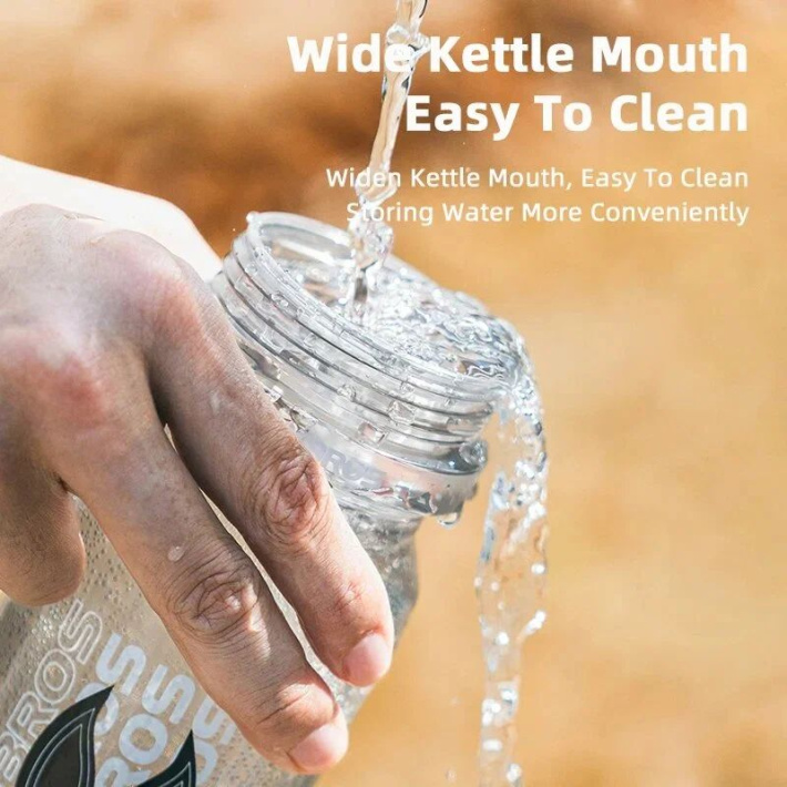 Велофляга Rockbros с защитным колпачком прозрачная черная. Арт. RB_35210068008 6