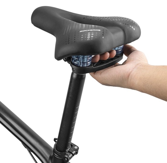 Седло ROCKBROS черное, комфортное с прорезью, арт 38218916001 8