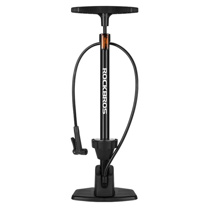 Насос напольный Rockbros алюминиевый с манометром и устойчивой платформой. 160psi. Арт. RB_423100020 1