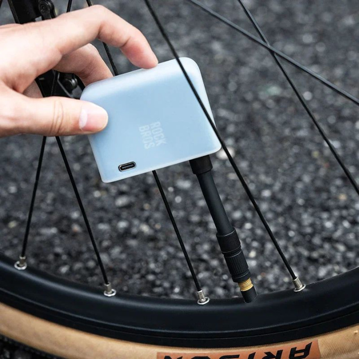 Насос электро ROCKBROS AS1 PRO мини, Type-C, до 120 PSI; черный 5