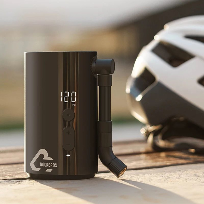 Насос электро ROCKBROS QJCQBM1 мини, Type-C, до 150 PSI; черный 3