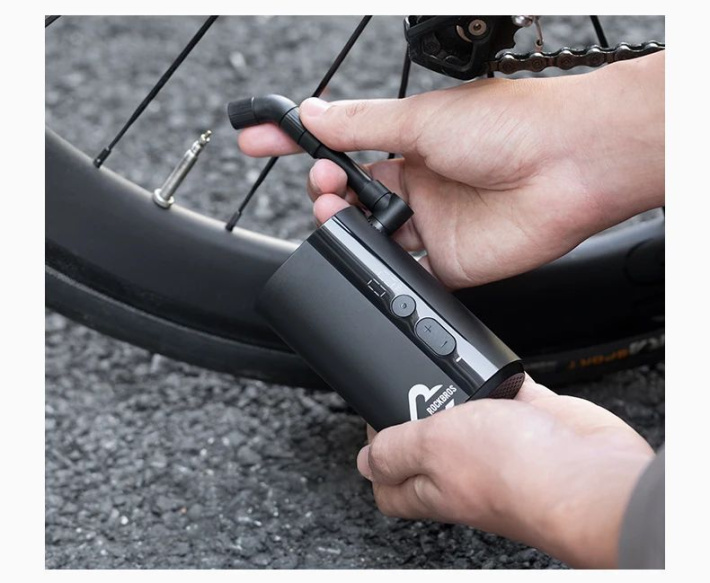 Насос электро ROCKBROS QJCQBM1 мини, Type-C, до 150 PSI; черный 4